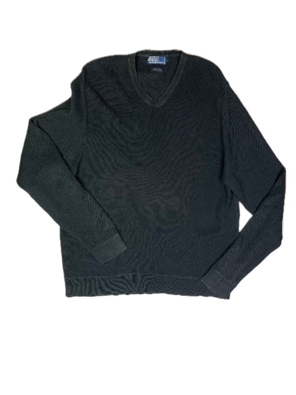 POLO Ralph Lauren Size XXL Black 100% Cotton Sweater Pullover *Flaw